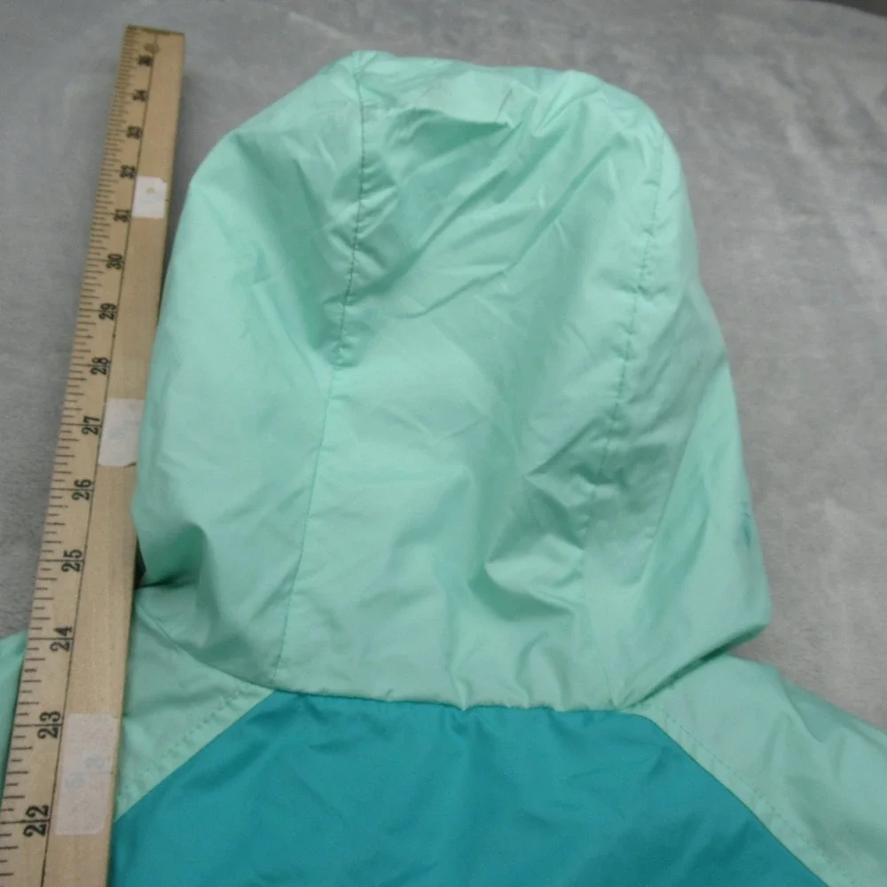 The North Face Jacket Girls XL Aqua‎ Hooded Insulated Reversible Perseus Puffer